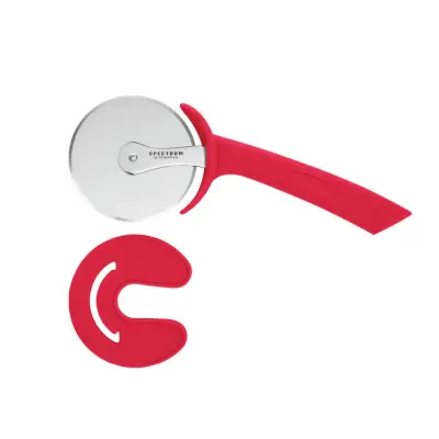 Kolesce za pizzo Spectrum / rdeče / inox, PP