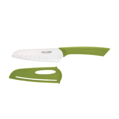 Kuharski nož Santoku Spectrum 12,5cm / zelen / inox, PP