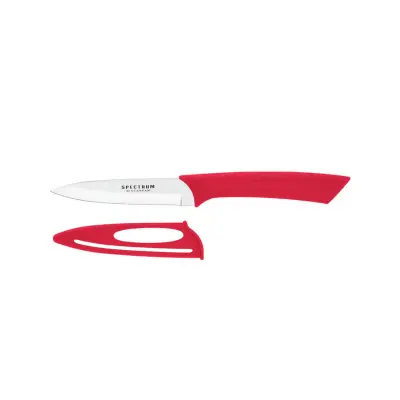 Nož za lupljenje Spectrum 10cm / rdeč / inox, PP