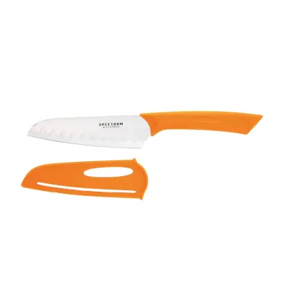 Kuharski nož Santoku Spectrum 12,5cm / oranžen / inox, PP