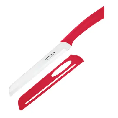 Nož za kruh Spectrum 20cm / rdeč / inox, PP