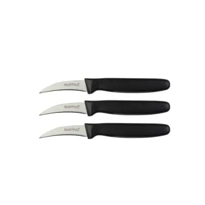Set ukrivljen nož Tutti X1 / rezilo 6,5cm / 3 kos / inox, PP