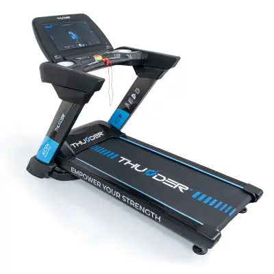Električna tekalna steza Thunder WORN-S-TFT-BLACK – 6 KM, 25 km/h, 21,5" TFT zaslon na dotik, WiFi, 180 kg