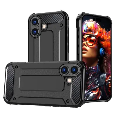 HURTEL HIBRIDNI OKLEPNI OVITEK ZA IPHONE 17 Z ZAŠČITNO EMBALAŽO IN USTREZNO