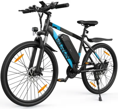 Električno gorsko kolo VARUN M27-1, 27,5", 21 prestav, modro