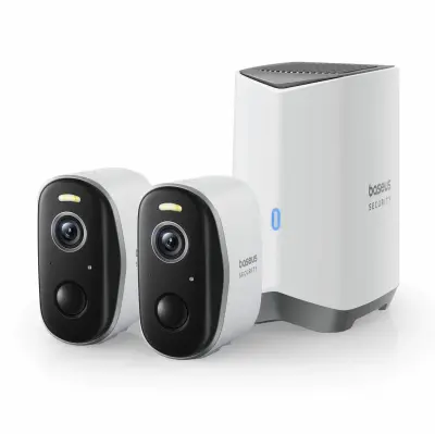 Baseus video nadzor brezžični kit N1 2-Cam 3.0MP kamera vgrajen akumulator