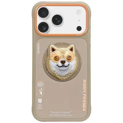 OVITEK NIMMY GLASSES COOL DOG ​​​​MAGSAFE ZA IPHONE 17 PRO Z MAGNETNIM ZAPEČATLJENJEM