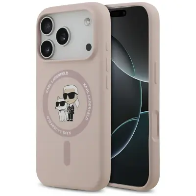 SILIKONSKI OVITEK KARL LAGERFELD KARL&CHOUPETTE Z MAGSAFE OVITKOM ZA IPHONE 17 PRO