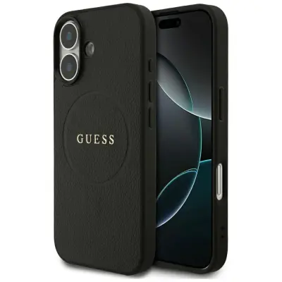 GUESS OVITEK MAGSAFE Z ZRNATIM RINGOM ZA IPHONE 17 Z OBROČKOM IN MAGNETOM