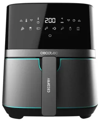 Cvrtnik na vroč zrak CECOTEC Cecofry Full InoxBlack 5500 Pro črno-srebrn