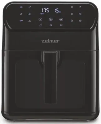 Cvrtnik na vroč zrak z nizko vsebnostjo maščob ZELMER ZAF6500 1500 W, 6,5 l črne barve