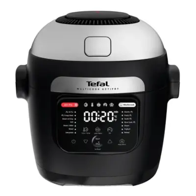 TEFAL MY741CF0 večnamenski kuhalnik z mešalom in funkcijo kuhanja na pari črne in srebrne barve