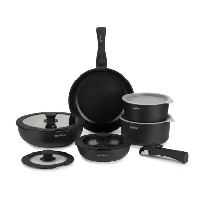 12-delni set posode za kuhanje s snemljivim ročajem Rosmarino Click&Cook