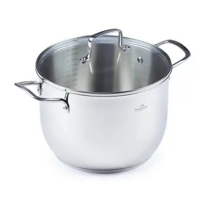Rosmarino lonec Pour&Cook II s stekleno pokrovko – 7 L, 24 cm