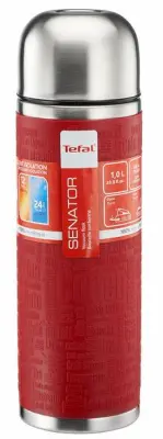 Termovka TEFAL K3068414 SENATOR JEKLO SILICIJ BURGUND 1 L