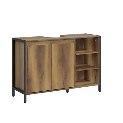 Omarica Pod umivalnik Shranjevanje Barva Rjava 90x30x60cm BZR63-L-PF