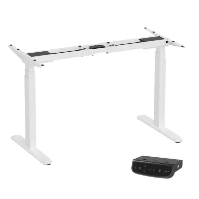 Okvir za pisalno mizo UVI Standard V2, električen, bel