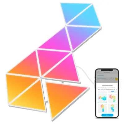 Stenske LED luči GOVEE GLIDE TRIANGLE LIGHT PANELS 10PK