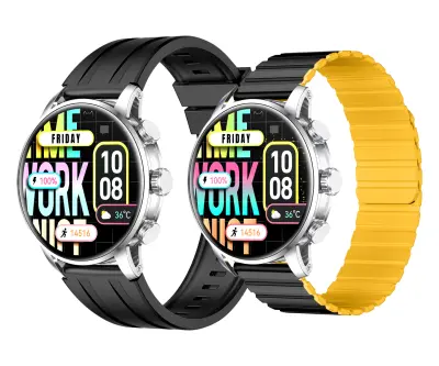 Poškodovan - Kieslect Kr2 pametna ura, 1.43"AMOLED, BT., srebrna
