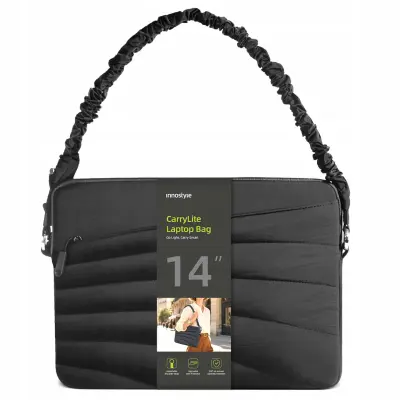 INNOSTYLE TORBA ZA PRENOSNIK 13 14 VODOTESNA CARRYLITE ELASTIČNA TRAK ČRNE OBLIKE