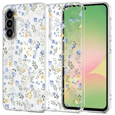 TECH-PROTECT FLEXAIR ZA SAMSUNG GALAXY A57 5G Z ZAŠČITO IN MODNIM CVETNIM VZORCEM