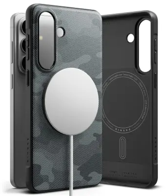 OVITEK RINGKE ZA SAMSUNG GALAXY S26 MAGNETNI VZOREC MAGSAFE CAMO ČRN