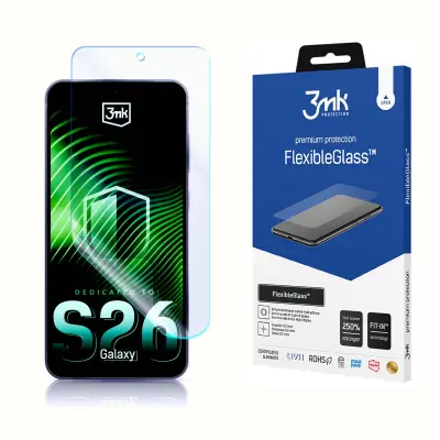 3MK FLEKSIBLEGLASS ZA ZAŠČITO ZASLONA SAMSUNG GALAXY S26 Z VISOKO ODPORNOSTJO