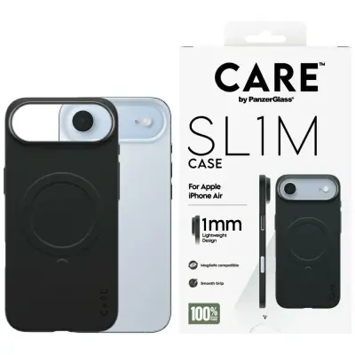 OVITEK PANZERGLASS SL1M MAGSAFE ZA IPHONE AIR ČRNEGA PROZORNEGA Z ZAŠČITO