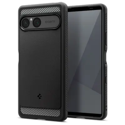 ZAŠČITNI OVITEK SPIGEN RUGGED ARMOR ZA SONY XPERIA 10 VII, MAT ČRNEGA RAZLIČJA Z VISOKO ZAŠČITO