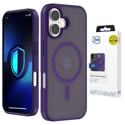3MK DIMLJENI OVITEK ZA APPLE IPHONE 16 Z MAGNETNIM ZAPRTNJEM IN TPU ZAŠČITO