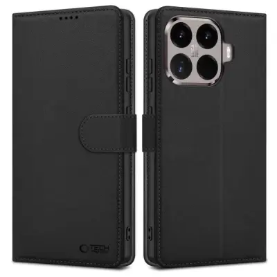 ZAŠČITNA DENARNICA ZA XIAOMI 15T PRO ČRNEGA OBLIKOVALCA Z MAGNETNIM ZAPRTNKOM