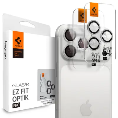 SPIGEN STEKLO TR EZ FIT ZAŠČITNO STEKLENILO ZA IPHONE 14 15 16 17 PRO MAX, 2 KOMADA