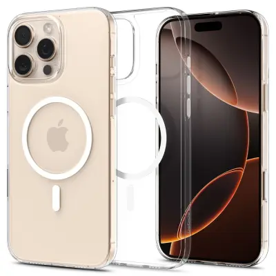 OVITEK SPIGEN TANKI FIT T MAGSAFE ZA IPHONE 16 PRO MAX Z ZAŠČITO, PROZOREN