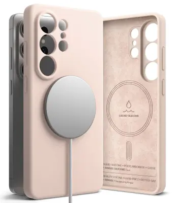 RINGKE SILIKONSKI MAGNETNI OVITEK MAGSAFE ZA GALAXY S26 ULTRA Z ZAŠČITO ZASEBNOSTI
