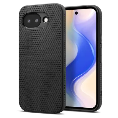 OVITEK SPIGEN LIQUID AIR ZA GOOGLE PIXEL 10A Z ZAŠČITO TPU, MAT ČRNEGA OBLIKOVALCA