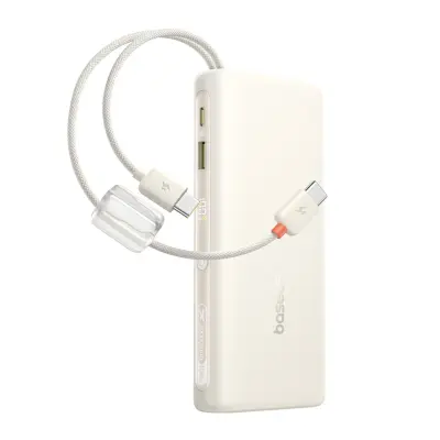 BASEUS POWERBANK Z ZASLONOM 20000MAH 100W Z DVEMA TELEFONSKIMA KABLOMA