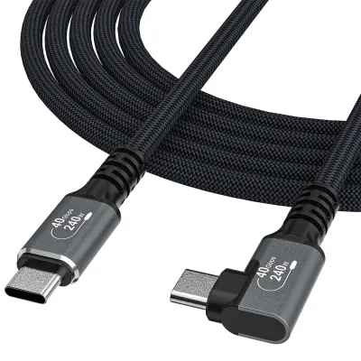 WOZINSKY KOTNI KABEL USB-C USB4 40 GB/S 240 W ZA TELEFONE IN PRENOSNIKE 1,5 M 4K