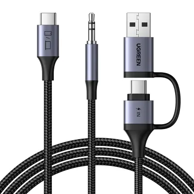 UGREEN CM772 USB-C NA 3,5 MM + USB-C/A ZVOČNA KARTICA ZA TELEFONE