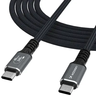 WOZINSKY USB-C KABEL 240W 1,5M ZA PRENOSNIKE TELEFONE 4K HITRO POLNJENJE