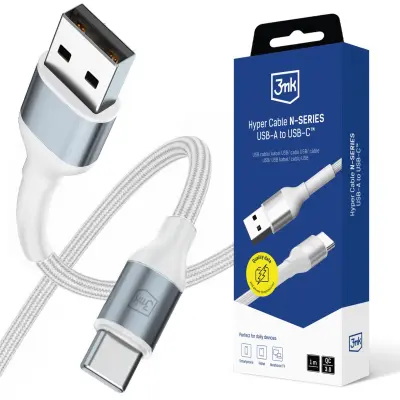 3MK HYPER KABEL N-SERIJE A DO C 1M 18W HITRO POLNJENJE ZA TELEFONE