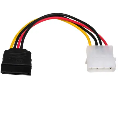 CABO ADAPTADOR AKYGA MOLEX PARA SATA (F) 0,15 M AK-CA-17 PARA FONTE DE ALIMENTAÇÃO DE COMPUTADOR