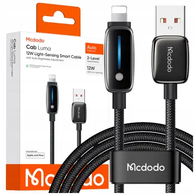 MCDODO POLNILEC USB-A KABEL ZA HITRO POLNJENJE ZA IPHONE LIGHTNING 1M 12W