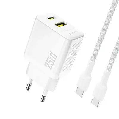 DUDAO PD QC POLNILNIK 25W GA USB-A USB-C ZA APPLE IPHONE S KABLOM