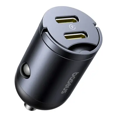 AVTO POLNILEC BASEUS 30W 2XUSB-C POVEČANA MOČ ZA MAGSAFE IN IPHONE