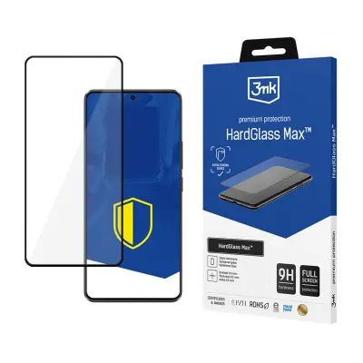 3MK HARDGLASS MAX ZAŠČITNO STEKLO ZA POCO X6 PRO 5G S POPOLNO ZAŠČITO TELEFONA