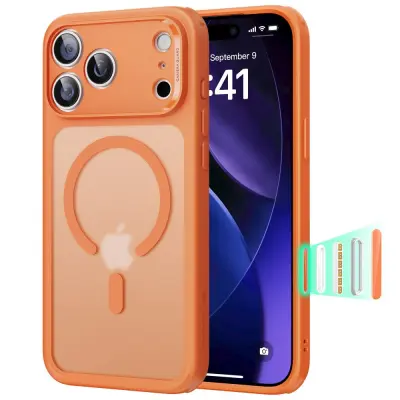 ESR CLASSIC HYBRID MAGSAFE ZA IPHONE 17 PRO MAX MATIRANA ORANŽNA OKR