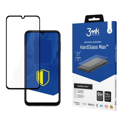 3MK KALJENO STEKLO HARDGLASS MAX ZA SAMSUNG GALAXY M34 5G POLNA ZAŠČITA 9 UR