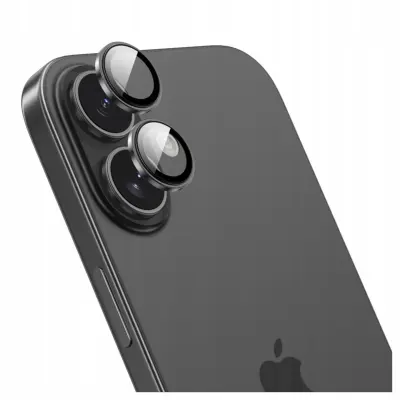INNOSTYLE STEKLENI OVITEK ZA LEČO KAMERE ZA IPHONE 17 ČRNE OBLIKE