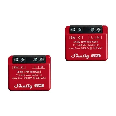 KOMPLET 2 KRMILNIKOV SHELLY 1PM MINI GEN3 ZA PAMETNI DOM