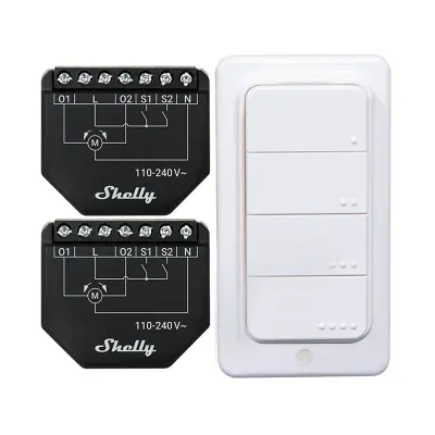 KOMPLET ROLETN SHELLY Z WI-FI IN 2 KRMILNIKA ROLETN SHELLY